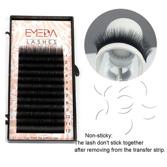 Faux Mink Silk Eyelash Extensions factory JH-PY1